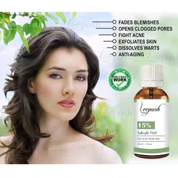 Leeposh 15% Salicylic Peel for Acne Prone Skin 30 ml image 5