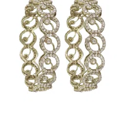 NMII Set Of 2 Gold Plated AD Studded Bangles image 3