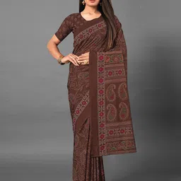Anouk Paisley Ethnic Motifs Printed Saree-image-74