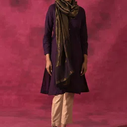 W The Folksong Collection Women Woven Design Shawl-23