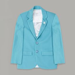 CAVIO Boys Pure Cotton Notched Lapel Collar Single-Breasted Blazer With T-Shirt-image-17