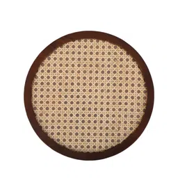 the home co. THE HOME CO.Brown 2 layer Round Side Table image 5