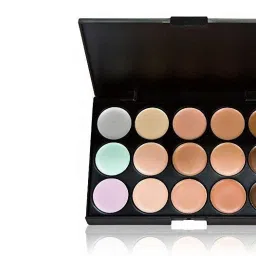 dc 15 Color Contour Pallet for face with 18 color Nude eye Shaddow Pallet and 2 makeup puff image 2