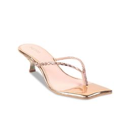 Metro Embellished Open Toe Kitten Heels-27