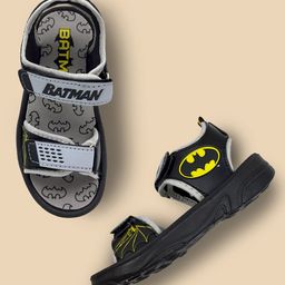 Kids Ville Kids Boys Black & Grey Batman Print Sports Sandals-image-34