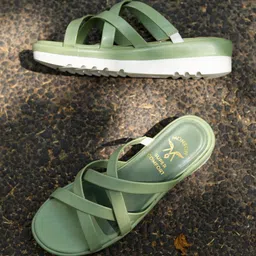 Monrow Women PU Flatform Heel Sandals-image-41