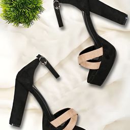 Denill Colourblocked Platform Heels-picture-35