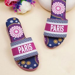 HASTEN Printed Open Toe Flatform Heels-19