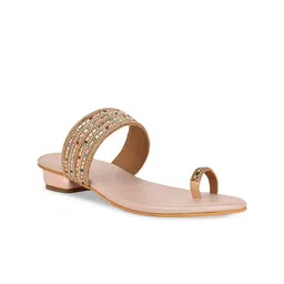 Rocia Embellished One Toe Block Sandals-33