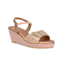 Rocia Embellished Open Toe Wedge Heels-41
