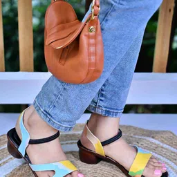 Padvesh Printed Block Sandals-58
