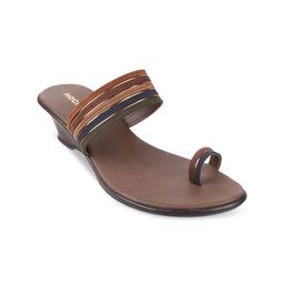 Mochi Multicoloured Embellished Wedge Sandals-15