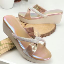 CHINRAAG Colourblocked Wedge Sandals-40