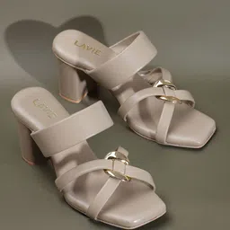 Lavie Open Toe Block Heels-19