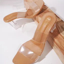 JM Looks Open Toe Open Back Block Heels-63