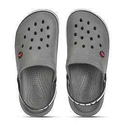 Adda Men Grey & Black Clogs-picture-53