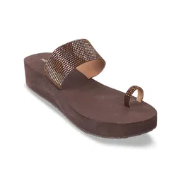 Mochi Embellished One Toe Flatform Heels-46