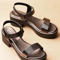 Ozuri Open Toe Block Heels-52