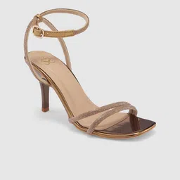 Sole To Soul Embellished Open Toe Slim Heels-34