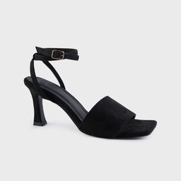 20Dresses Black Open Toe Stiletto Heels-image-47