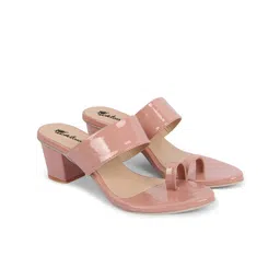 Picktoes Mauve Block Heels-1