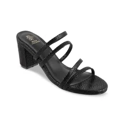 Tresmode Textured Strappy Block Heels-22