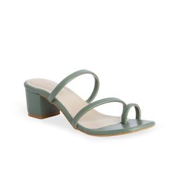 ERIDANI Green Block Heels-picture-1