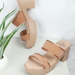 Carlton London Women Textured Block Heels-42