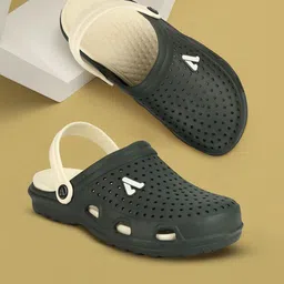 Aqualite Men Round Toe Slip On Clogs-11