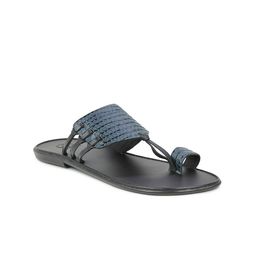 PRIVO by Inc.5 Men Blue Leather Comfort Sandals-image-67