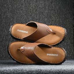 Overdrive Textured Leather Comfort Sandals-image-52
