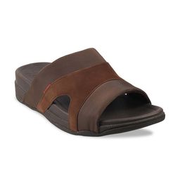 fitflop Men Brown & Black Leather Comfort Sandals-image-19