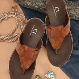 Carlton London Men Textured Comfort Sandals-image-85