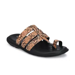 Delize Men Brown & Black Comfort Sandals-picture-33