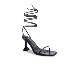 London Rag Black Party Block Heel Sandals-image-85