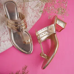 Try Me Embellished One Toe Block Heels-0