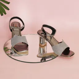 GLAMZKART Embellished Block Heels-22