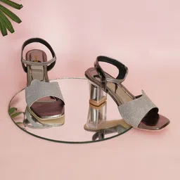 GLAMZKART Embellished Block Heels-54