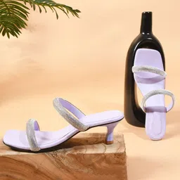 Try Me Embellished Open Toe Slim Heels-29