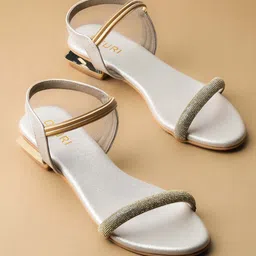 Ozuri Embellished Open Toe Block Heels-10