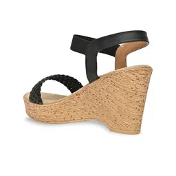 Rocia Textured Open Toe Wedge Heels image 4