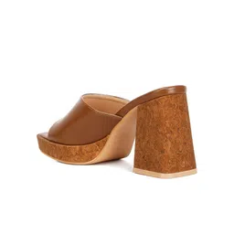 London Rag Open Toe Block Heels image 2