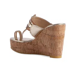 ERIDANI Open Toe Wedge Heels image 2