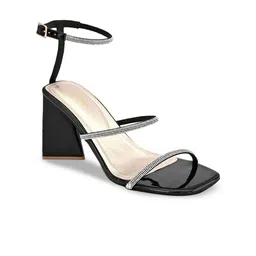 pelle albero Block Heel Ankle Loop Heels image 5