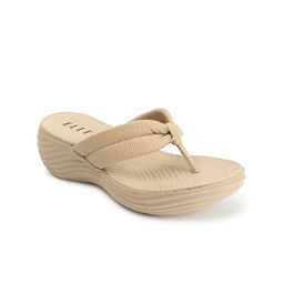 ELLE Textured Open Toe Flatform Heels image 2