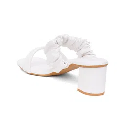 Mast & Harbour Textured Open Toe Block Heels image 3