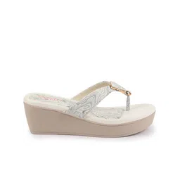 FAUSTO Abstract Printed T-Strap Wedge Sandal image 3