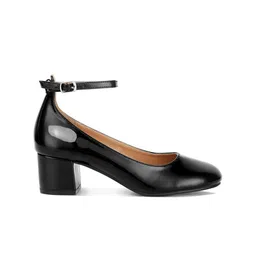 RAG & CO Round Toe Block Pumps With Ankle Loop image 2