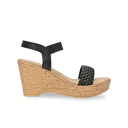 Rocia Textured Open Toe Wedge Heels image 2