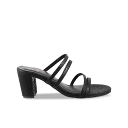 Tresmode Textured Strappy Block Heels image 4